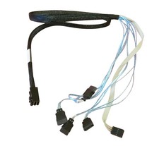 Supermicro SA-F43S7PS2-1M-N2 SFF-8643 Mini-SAS 12Gb/s To x4 SATA RAID Cable 1m picture
