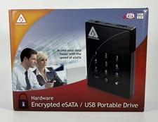 Aegis Padlock Pro 1TB eSATA/USB 2.0 Portable Harddrive - PIN Access 256 AES New picture