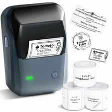 Best NIIMBOT B1 Label Maker Came with 3 Rolls of White LabelsBlue  picture