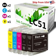5-pk LC 51 LC51 B/C/M/Y Combo Ink Cartridges for  MFC 845CW 885CW Printers picture