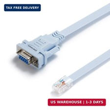 DB9 to RJ45 Console Cable,Compatible with Cisco Routers Switches Firewalls CAB-C picture