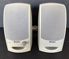 Boston Acoustics Speakers BA265 No Power Cord Supply Cube Shaped Vintage picture
