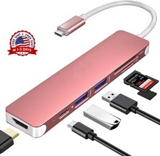 Adaptador 7 en 1 multipuerto USB tipo C Hub a USB 3.0 4K HDMI para MacBook Dell  picture