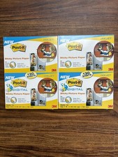 2-Packages 3M Post-It Digital Sticky Picture Paper Inkjet Printers 4x6 260 Sheet picture