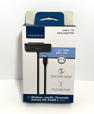Insignia USB-C to SATA Adapter for 2.5in HDD/SSD Plug & Play Tool-Free Black picture