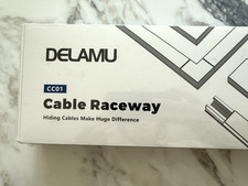 NEW Delamu Cord Hider Cable Raceway Kit in White - 157