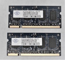 LAPTOP MEMORY 1GB NANYA 2Rx16 PC-2 6400S  MATCHING PAIR GOOD SCHOOL SURPLUS picture