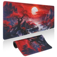 Mouse Pad Gaming - Desk Mat for Keyboard and Mouse - Japanese Red Cherry Blossom picture