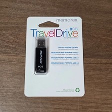 MEMOREX 8 GB Mini TRAVEL DRIVE 73951206-H USB 2.0 portable (U1) COLOR PURPLE picture