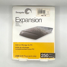 Seagate Expansion 250GB 2.5in Portable External HDD USB 2.0 Plug & Play Black picture
