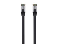 Cat8 26AWG S/FTP Ethernet Network Cable - 1 Feet - Black, 2Ghz, 40Gbps, 3Db Hea picture