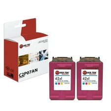 2Pk LTS 62XL C2P07AN Color HY Compatible for HP ENVY 5640 5642 5643 5644 Ink picture