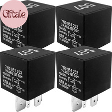 4 Pack 507 7N0951253 Automotive Relay 12V 50A 5 Pin VW Audi picture