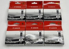 Canon PGI-35 Pixma iP100 iP110 Black Ink Cartridge Lot 6 Genuine New Sealed picture