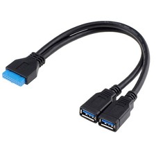 chenyang USB 3.0 Front Panel Header 19/20Pin 1 Male 20cm, Without Screw Mount picture