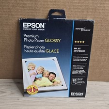 EPSON PREMIUM PHOTO PAPER BORDERLESS 20 SHEETS GLOSSY 5 X 7 picture