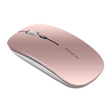 Uciefy Q5 Slim Rechargeable Wireless Mouse, 2.4G Portable Optical Rose Gold picture