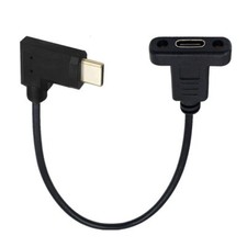 Jimier USB 3.1 Type C USB-C Male to USB-C Female Extension Data Cable 90 Degree picture