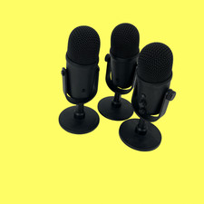 Lot of 3 - Razer  Model RZ19-0404 Microphone Classic Black #6025 z65/282 picture