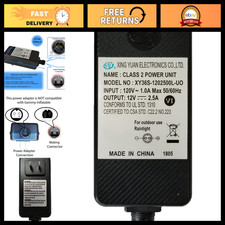 12V DC 2.5A Inflatable Air Pump Power Supply Adapter ETL Listed Replacement picture