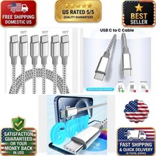 USB-C to USB-C Cable 10ft 3-Pack 60W Fast Charging Braided KYEHD picture