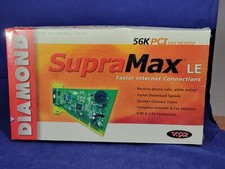 Vtg Diamond SupraMax LE 56K PCI Fax Modem Internal Card NIB Sealed Windows XP 98 picture
