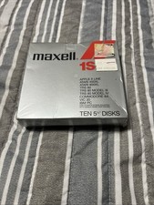 Maxell 1S Floppy Disk New In Box Rare Vintage Never Opened  picture