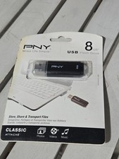 PNY Classic Attaché 8GB USB 2.0 Flash Drive - New Sealed picture