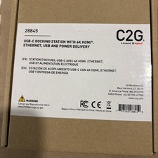 C2G 28845 USB-C Docking Station 4K HDMI Ethernet USB Power Delivery NEW picture