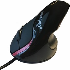 WOW PEN JOY II WIRED VERTICAL ERGONOMIC OPTICAL MOUSE BLACK picture