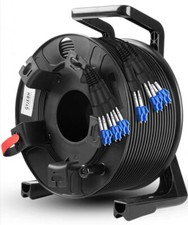 Brand-new 200M LC-LC Outdoor Armored 2 Strands with Fiber Tactical Cable Reel picture