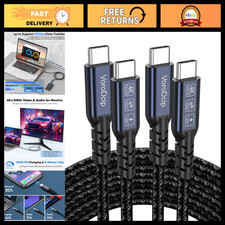 6FT USB C to USB C Data Transfer Cable 2 Pack, Fast Charging 3.2 Gen 2x2 Cord picture