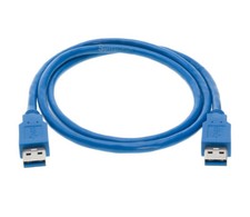 USB 3.0 Cable Blue Type A Male to A Male High-Speed Data Transfer Charger Cord picture