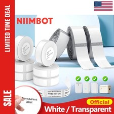 Thermal Label Paper Roll White Transparent Self Adhesive Sticker For Label Maker picture