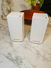 Linksys Velop WHW01 AC1300 Dual Band Mesh WiFi Router 2 Pack Nodes picture