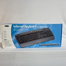 Belkin Internet Keyboard with Multimedia Keys USB Wired New in Box picture