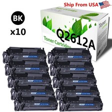 10 PK (Black) Q2612A 2612A Toner Cartridge for 1022 1020 1022NW 3055MFP picture