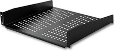 2U Server Rack Shelf - Universal Vented Rack Mount Cantilever Tray for 19