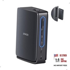 Nano Laptop Docking Station, 13in1 Dock with Detachable 6in1 USBC Hub picture