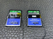 (2) Cisco Linksys Wireless-B Network CF Card WCF12 Compact Flash picture