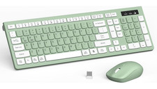Teclado y Ratón Inalámbricos Silenciosos 2.4G con Teclas Multimedia, Nuevo picture
