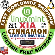Linux MINT 22.1 USB XIA Cinnamon 64-Bit Live Boot, Full Install for MAC, PC picture