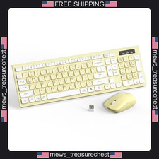 Wireless Keyboard and Mouse Combo Silent Office Home Full Size with Numeric picture