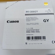 Canon PFI-306 GY Ink Cartridge New Unopened Expiration 2027.06 Japan picture