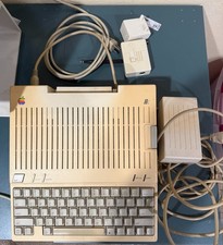 Apple IIc A2S4000 Computer Tested + Monitor IIc (Repair) + 67 Floppy Disks + PSU picture