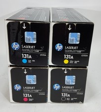 HP 131A Toner Cartridge Black Cyan Magenta Yello Set CF210A CF211A CF212A CF213A picture