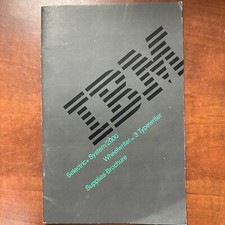 Vintage IBM Selectric System/2000 Supplies Brochure & Manual picture