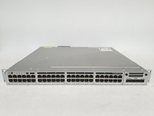 Cisco Catalyst WS-C3850-48U-S 48 Port-Switch With C3850-NM-4-1G Dual Pwr spply picture