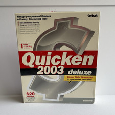 Intuit Quicken 2003 Deluxe Personal Finance CD for Windows 95-XP English picture