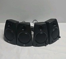 Logitech Z130 2.0 Channel Wired Computer Speakers Black 3.5mm Jack No Power Cord picture